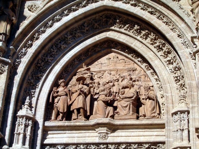 Adoración de los Reyes en la Puerta de los Palos, de la Catedral de Sevilla, 