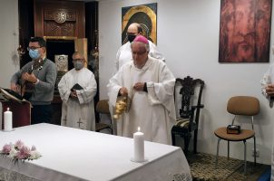 Mons. Saiz celebró una Eucaristía en el Seminario Redemptoris Mater