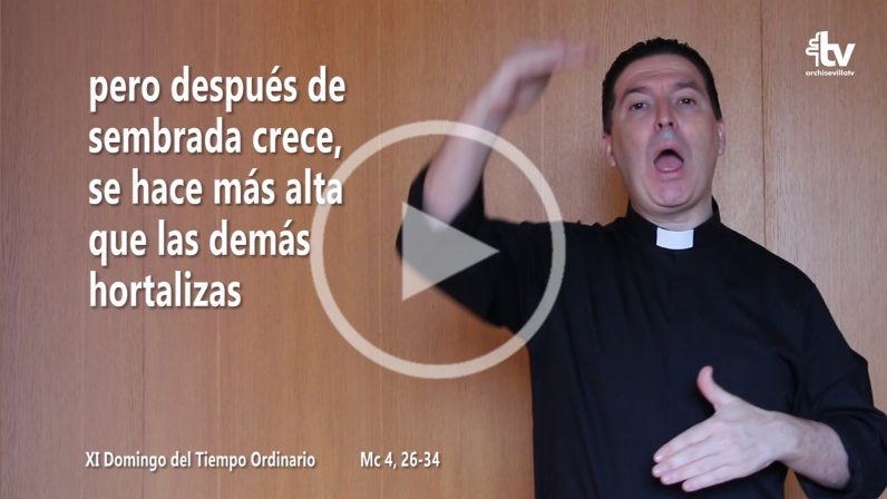 Evangelio del XI Domingo del Tiempo Ordinario en Lengua de Signos Española (Ciclo B)