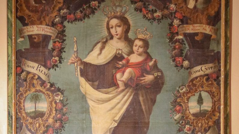 Virgen del Carmen, en la Parroquia de Santa María de la Asunción, de Alcalá del Río