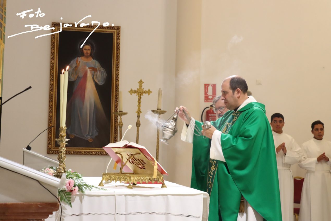 Toma de posesión del sacerdote Juan Manuel Sánchez, párroco de San José, del Cuervo