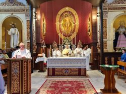 Toma de posesión del sacerdote Manuel Sánchez de Heredia, párroco de Ntra. Sra. del Amparo y San Fernando (Dos Hermanas)