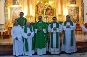 Toma de posesión del sacerdote Ely Lesmes, párroco de San Juan de Ávila, de Écija